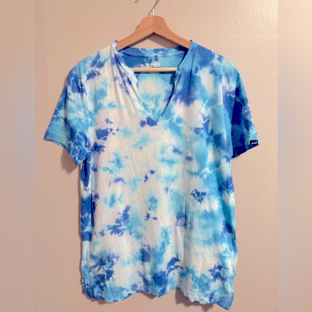 Pink notch neck t shirt